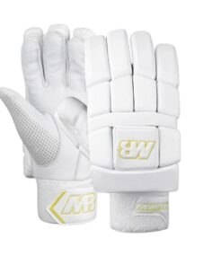 MB Malik White Gold Edition Bating Gloves